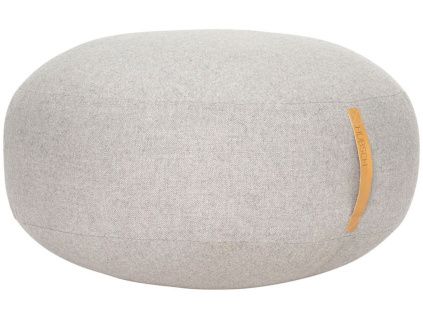 Šedý vlněný puf Hübsch Mochi 70 cm