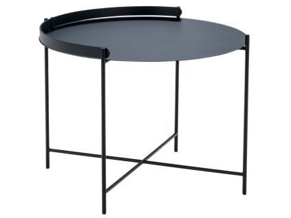 Černý kovový konferenční stolek HOUE Edge 62 cm