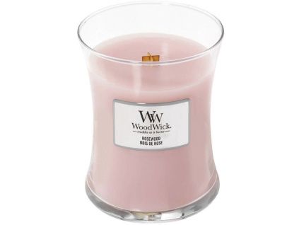 Střední vonná svíčka WoodWick, Rosewood