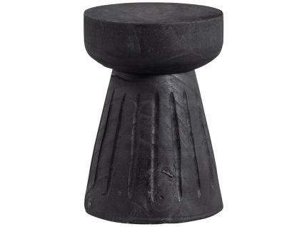 Černá dřevěná stolička Barren 40 cm