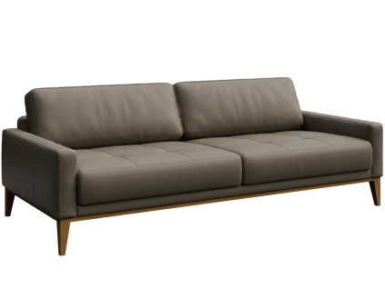 Kožená pohovka Musso Tufted 211 cm