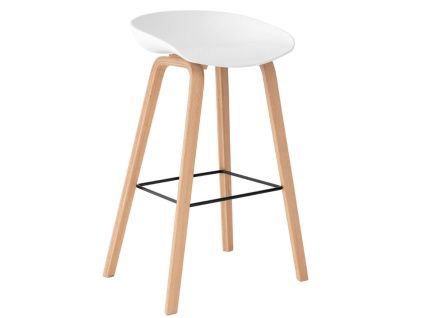 Bílá plastová barová židle Somcasa Ronie 76 cm
