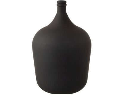 Matně černá skleněná váza J-line Olivius 56 cm