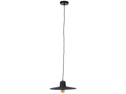 Černé ratanové závěsné světlo ZUIVER BALANCE 35 cm