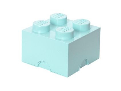 Tyrkysový úložný box LEGO® Smart 25 x 25 cm