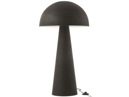 Černá kovová stojací lampa J-line Mushro 97,5 cm