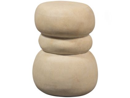 Béžový betonový odkládací stolek Creete 33 cm