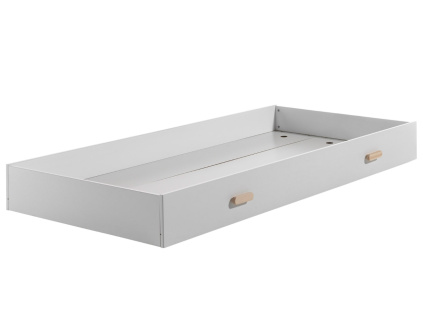 Bílá lakovaná zásuvka k posteli Vipack Kiddy 194 x 94 cm
