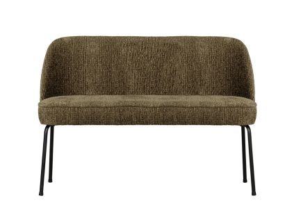 Tmavě zelená sametová lavice Tergi 120 cm