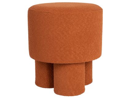 Oranžová bouclé stolička WLL MARCOS 44 cm