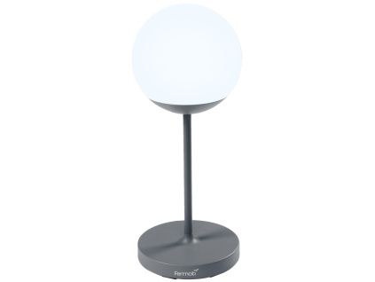 Šedá venkovní LED lampa Fermob MOOON! 63 cm