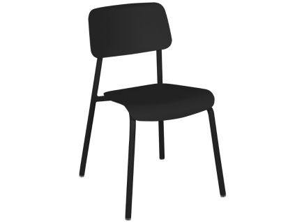 Černá hliníková zahradní židle Fermob Studie