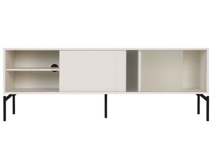 Světle šedý TV stolek Met 160 x 42 cm