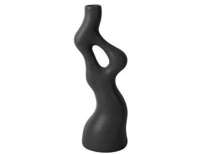 Černá váza Twistli 33 cm