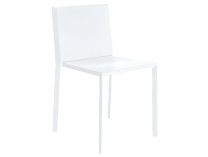 Bílá plastová jídelní židle QUARTZ