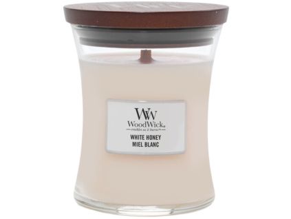 Střední vonná svíčka WoodWick, White Honey