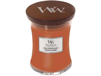 Střední vonná svíčka WoodWick, Chilli Pepper Gelato