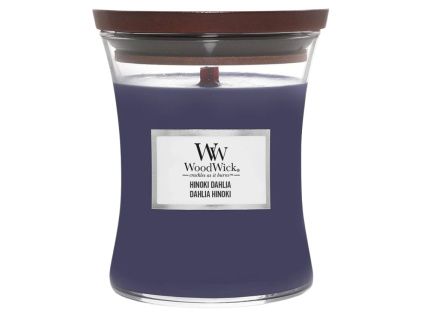 Malá vonná svíčka WoodWick, Hinoki Dahlia