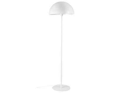 Bílá kovová stojací lampa Ellen 140 cm