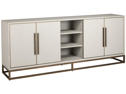 Dubová komoda Whitebone 225 x 47 cm
