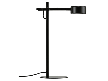 Černá kovová stolní LED lampa Clyde