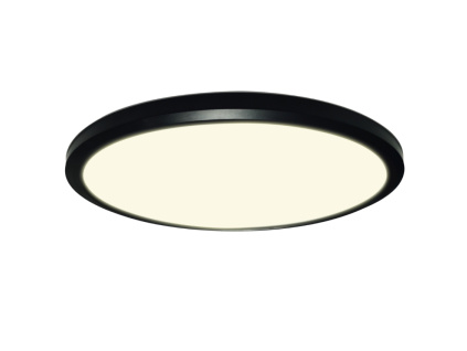 Černé plastové stropní světlo Halo Design Ultra 30 cm