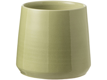 Zelený keramický květináč J-line Valen 23 cm