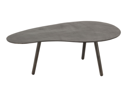 Černý kovový konferenční stolek J-line Ashara 89 x 52,5 cm