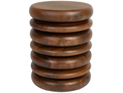 Dřevěný odkládací stolek ZUIVER DISC 35 cm