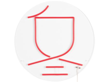 Červená nástěnná LED dekorace DUTCHBONE WINTER 35 cm