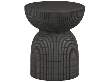 Tmavě hnědý odkládací stolek Samy 37 cm