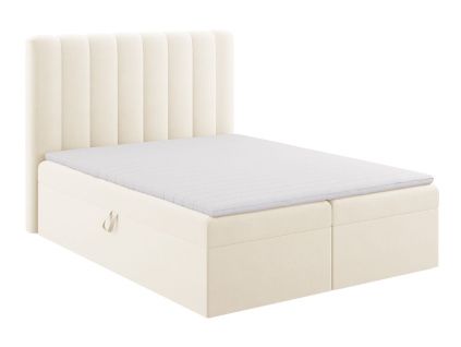 Sametová boxspring postel Kelp 160 x 200 cm