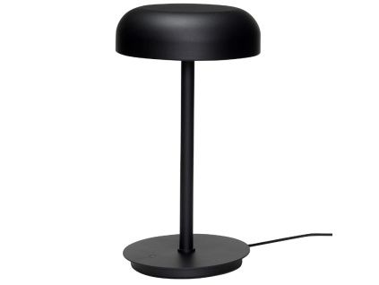 Černá kovová stolní LED lampa Hübsch Velo