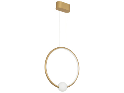 Zlaté závěsné LED světlo Nova Luce Celia 43 cm