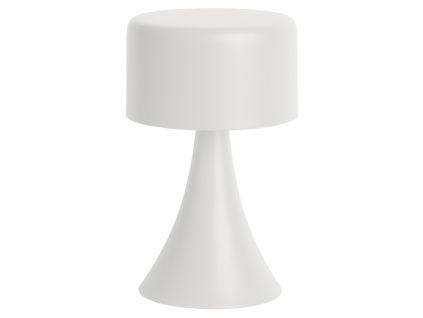 Bílá kovová stolní LED lampa Reno