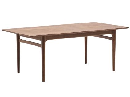 Ořechový rozkládací jídelní stůl Kave Home Elan 200/260 x 100 cm