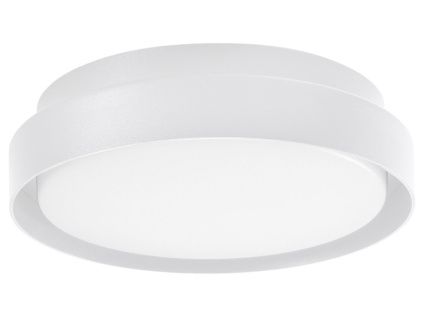 Bílé kovové venkovní stropní LED světlo Nova Luce Oliver 27 cm
