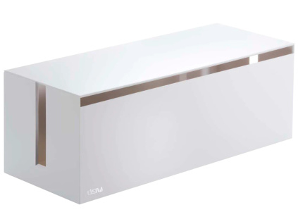 Bílý kovový box na kabely Yamazaki Web 40 x 15,5 cm