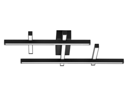 Černé kovové stropní LED světlo Nova Luce Pace 58 cm