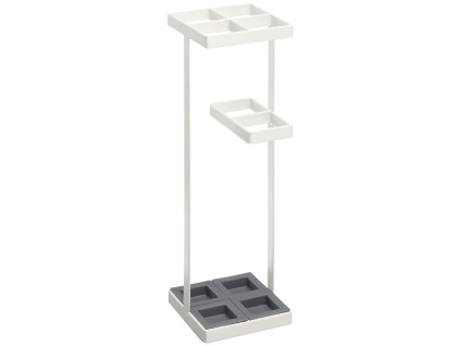Bílý kovový stojan na deštníky Yamazaki Tower