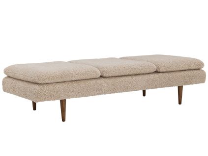 Béžová bouclé lenoška Bloomingville Pione 198 cm