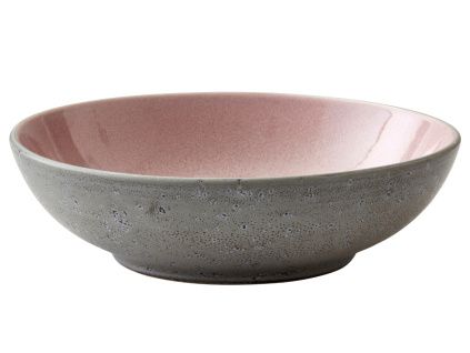 Růžová kameninová miska Salia 20 cm
