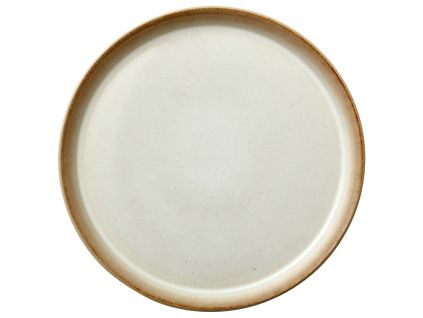 Béžový kameninový talíř Gastro 27 cm