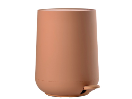 Oranžový plastový pedálový odpadkový koš Nova 3 l