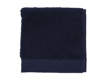 Tmavě modrý bavlněný ručník Comfort 30 x 30 cm