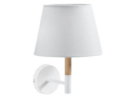 Bílé bavlněné nástěnné světlo Kave Home Orsen