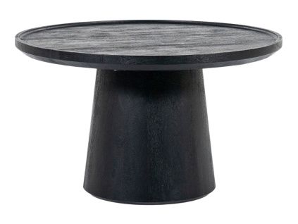 Černý dřevěný konferenční stolek Ron 66 cm