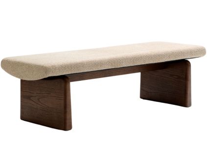 Ořechová lavice Kave Home Topaz 150 cm