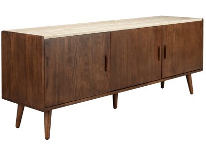 Ořechová komoda DUTCHBONE ARDA 160 x 40 cm