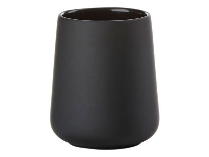Černý kameninový stojan na zubní kartáčky Nova One